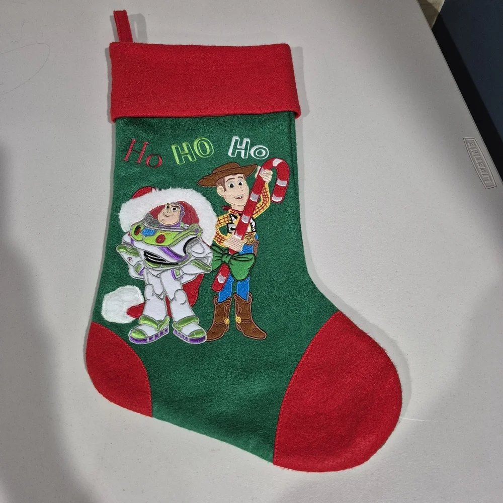 Disney Parks Toy Story Stocking Christmas Buzz Woody Santa‎
